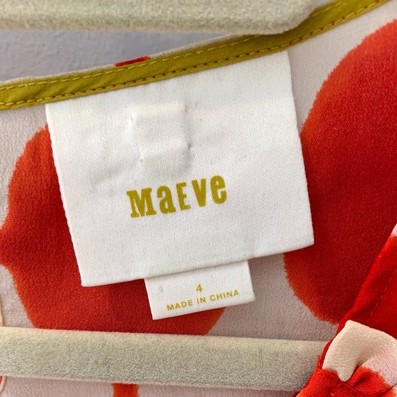 Anthropologie Maeve Quantum Silk Dot Blouse - Picture 6 of 6